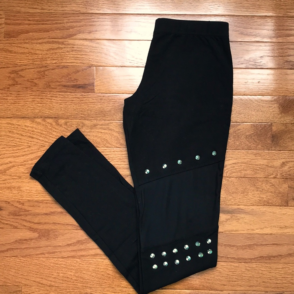 Mesh and stud leggings